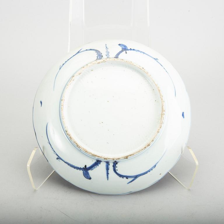 A Chinese Ming dynasty Wanli porcelain dish.