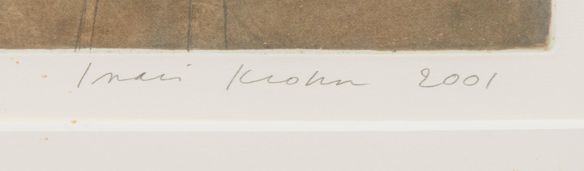 INARI KROHN, etching, signed and dated 2001, numbered 4/10.