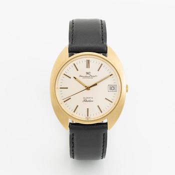 IWC, International Watch Co, Schaffhausen, Flatline, armbandsur, 35 x 33 (39) mm.