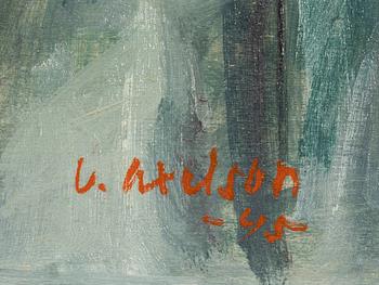 Victor Axelson, oil on panel, signed.