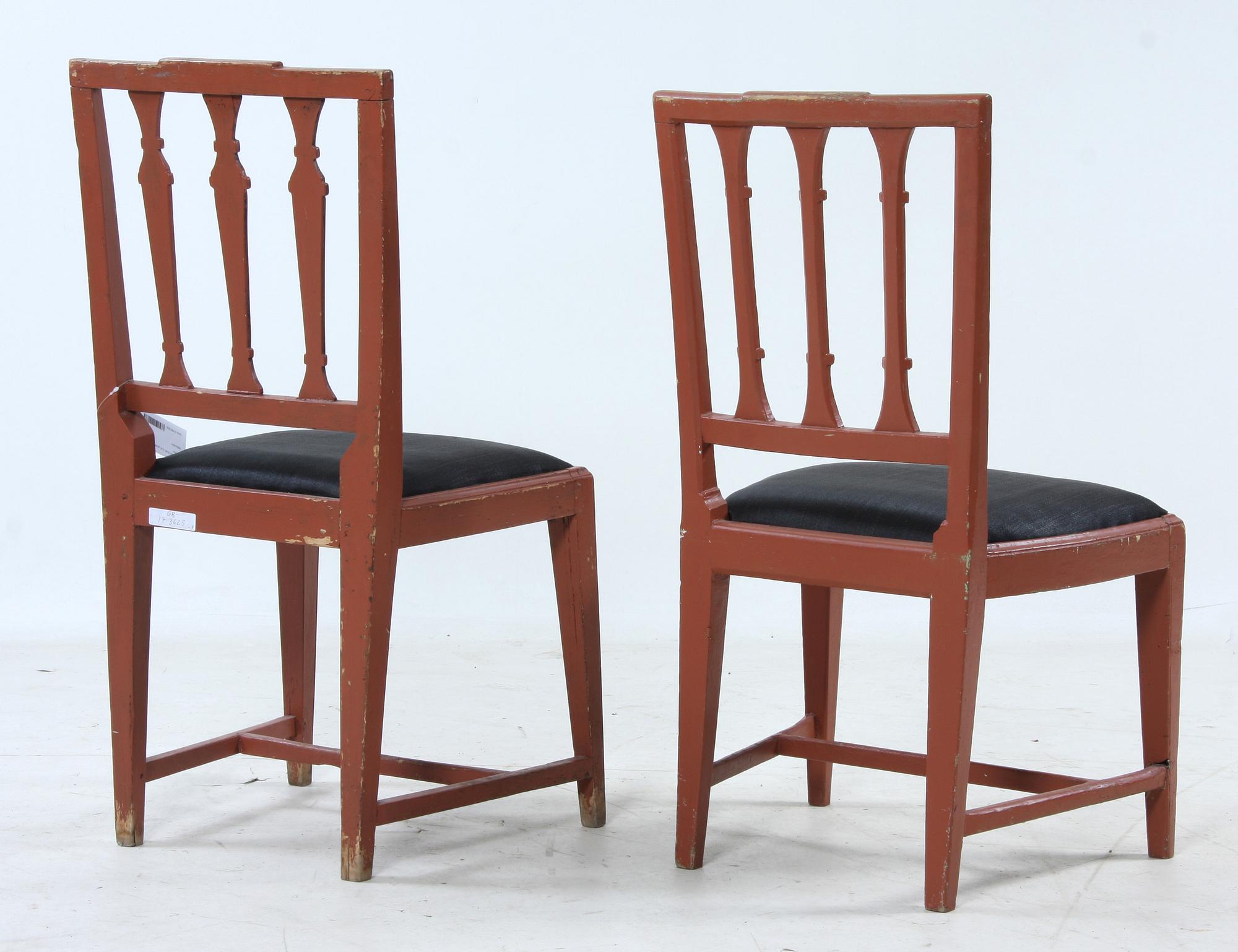 STOLAR, 6 st, gustavianska, 1800-tal.