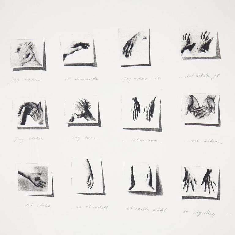 Ann-Sofi Sidén, silkscreen and pencil signed and ed 14/30.