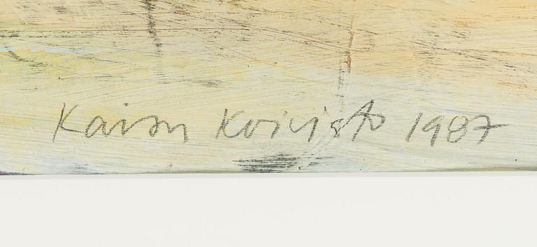 Kaisu Koivisto, acrylic, signed and dated 1987.