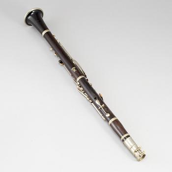 A clarinet, marked J Gras, Lille, 20th century.