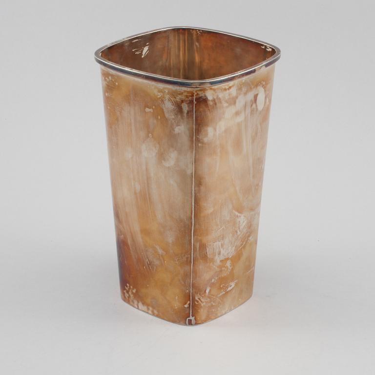 BÄGARE, silver, Gunnar Fahlström AB, Stockholm, 1973, vikt 860 g.