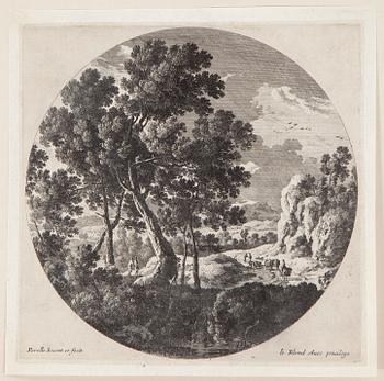 PARTI, grafik, 20 gravyrer, Gabrielle Perelle (1603-1677) och Adam Perelle (1638-1695).