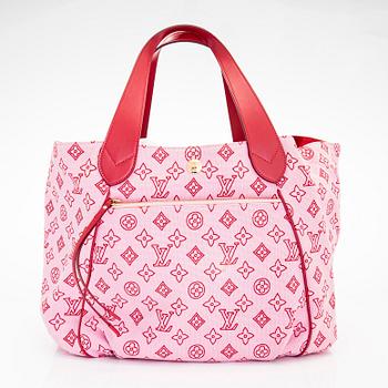 Louis Vuitton, a Pink Canvas 'Cabas Ipanema GM' bag.