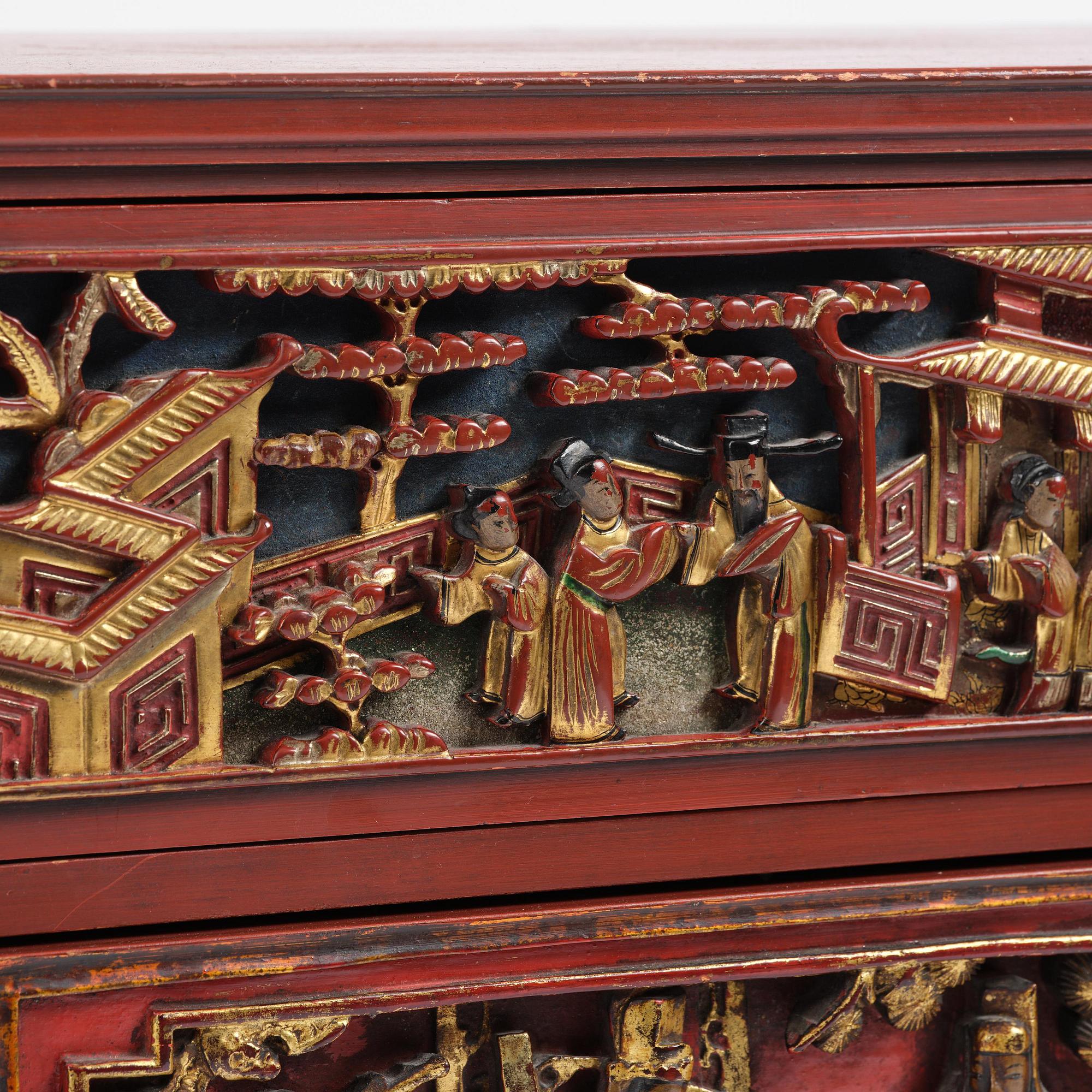 A mirror and chest of drawers from  Carl Johansons Möbleringsaffär, Stockholm, 1920's/30's.