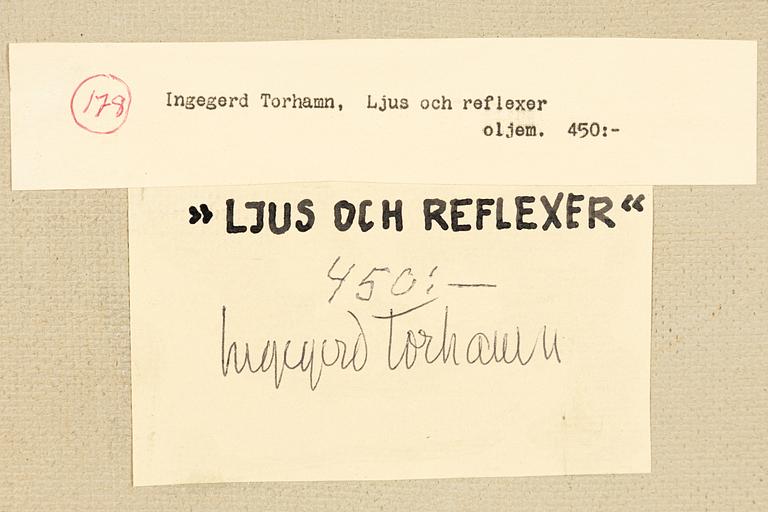 Ingegerd Torhamn, "Ljus och reflexer".