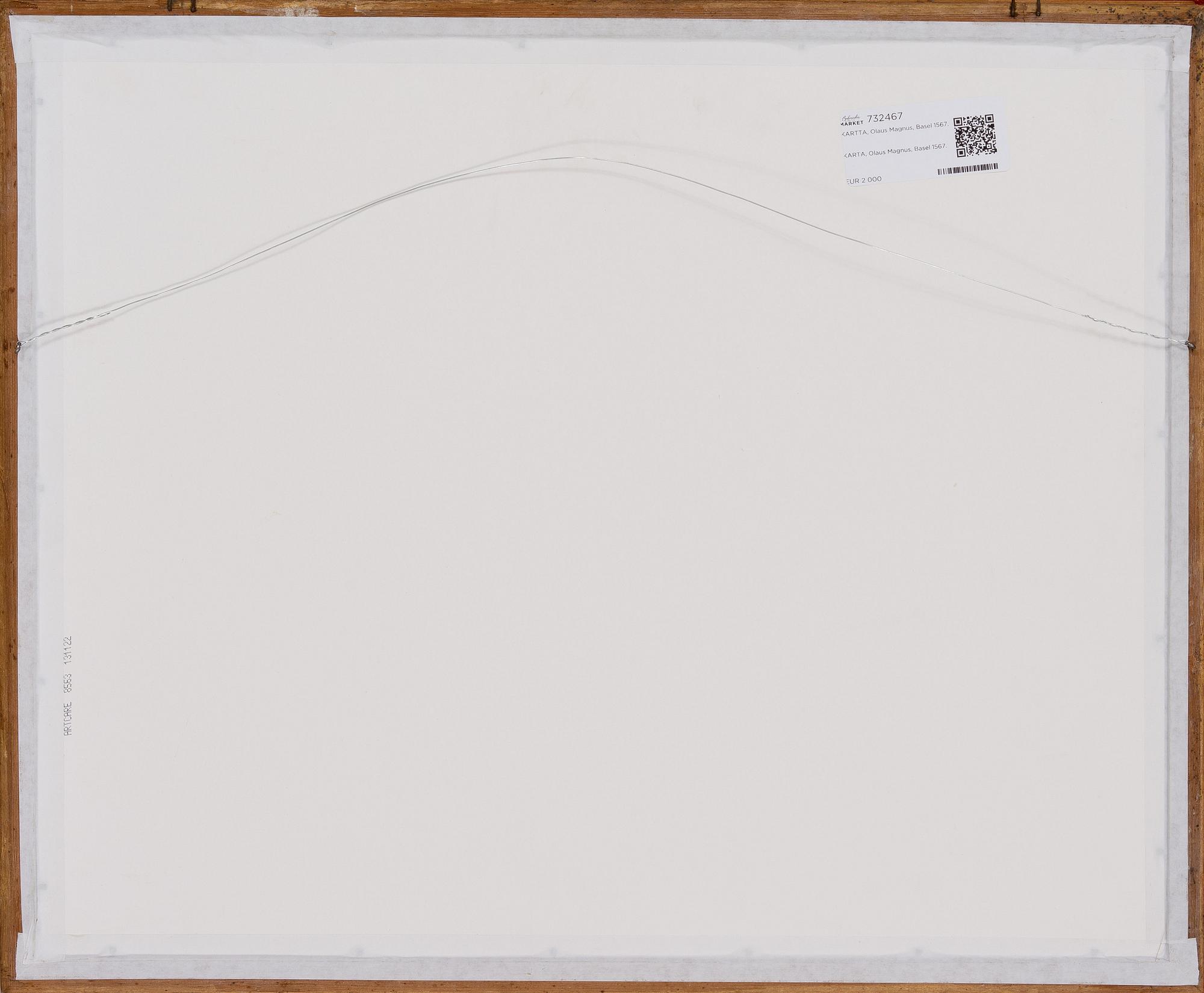 KARTA, Olaus Magnus, Basel 1567.