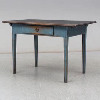 a painted table from the mid 19th century.