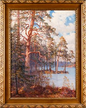 WILHELM DAHLBOM, olja på duk, signerad.