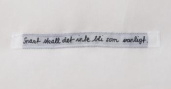 MARIE-LOUISE EKMAN, blandteknik/collage med gouache, hår etc. Stämpelsignerad M.L Ekman.