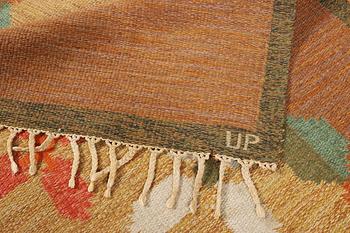 Ulla Parkdal, matta, rölakan, "Solbacka", ca. 235 x 163 cm.