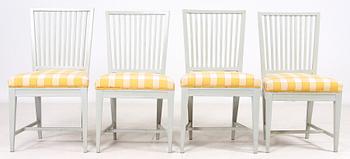 STOLAR, 4 st, gustavianska provinsarbeten, 1700/1800-tal.