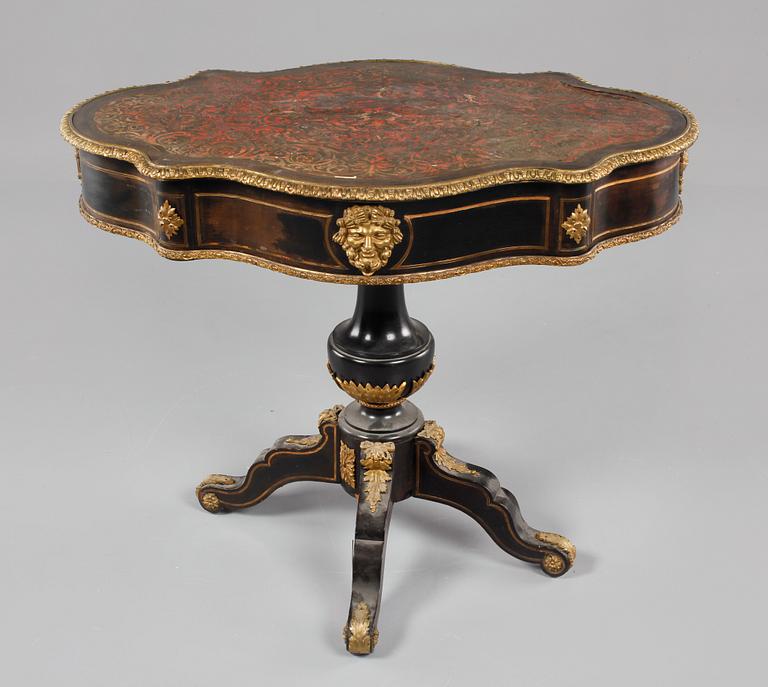 SALONGSBORD, Frankrike, Boulle-stil, 1800-talets andra hälft.