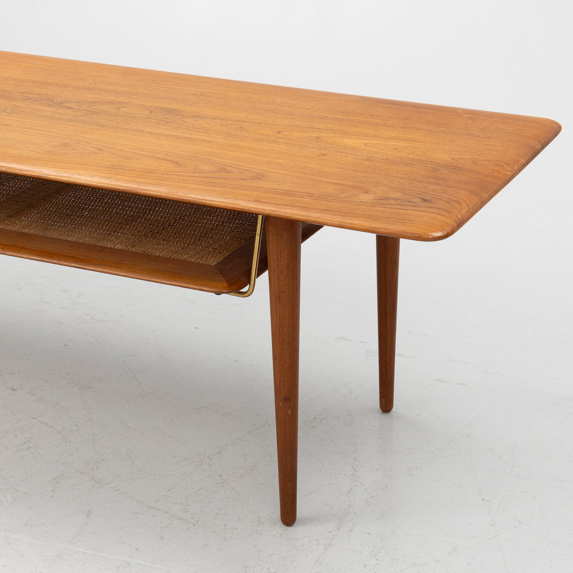 Peter Hvidt & Orla Mølgaard Nielsen, soffbord, "Minerva", France & Son, Danmark, 1950/60-tal.