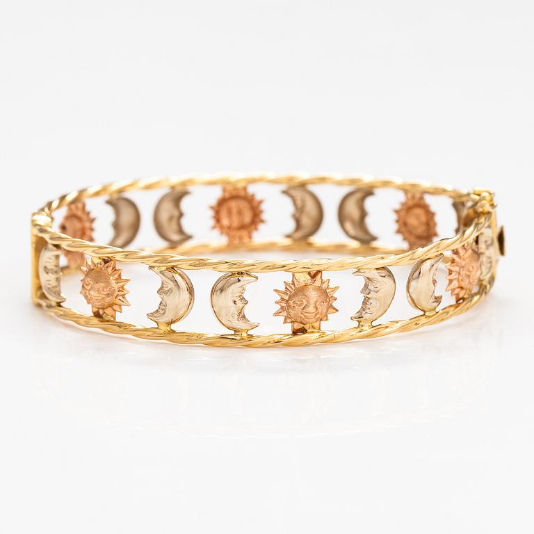 ARMBAND, 18K rött och gult guld. Graziella, Italien.
