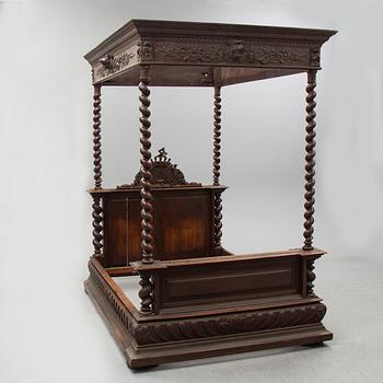 A first half of the 18th Century  Baroque bed.