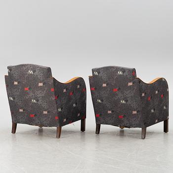 Armchairs, a pair, functionalist, 1930s.