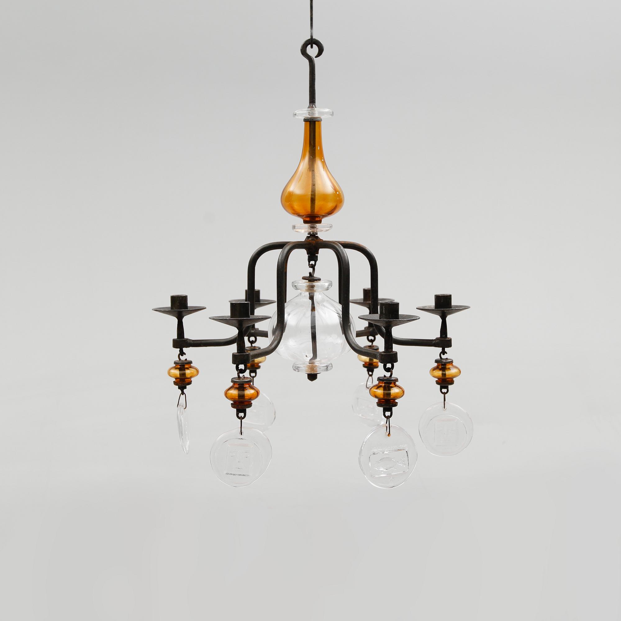 TAKKRONA, Erik Höglund, 1960/70-tal. Höjd ca 62 cm.