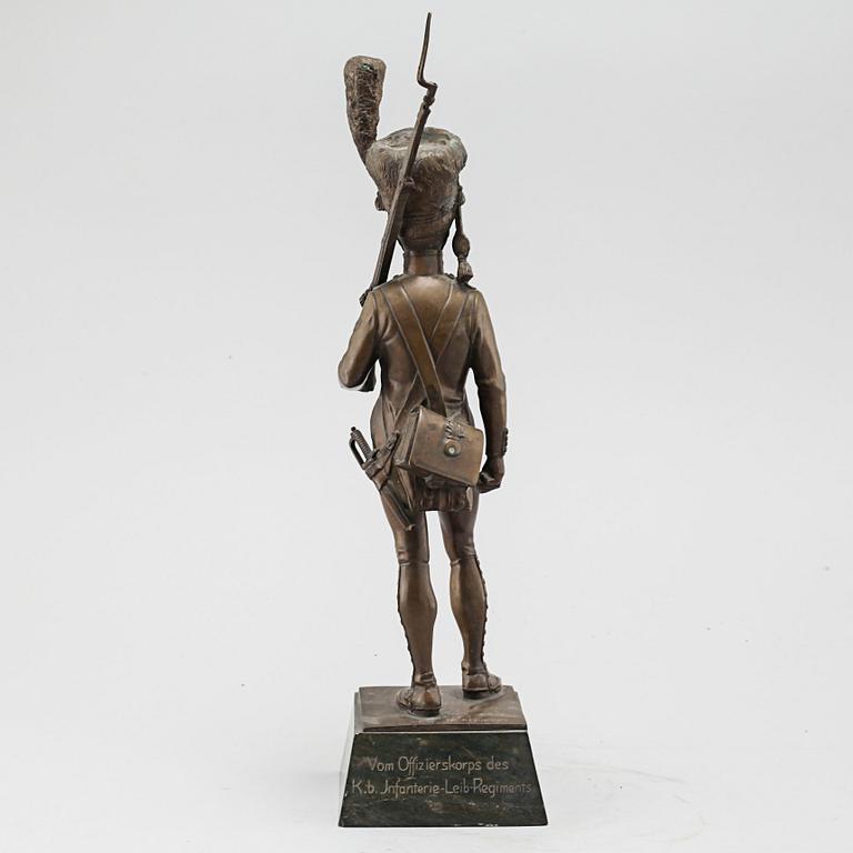 after, patinated bronze, signed.