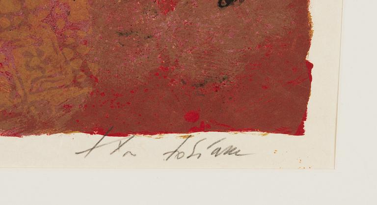 Theo Tobiasse, Figurative Composition with Clowns.