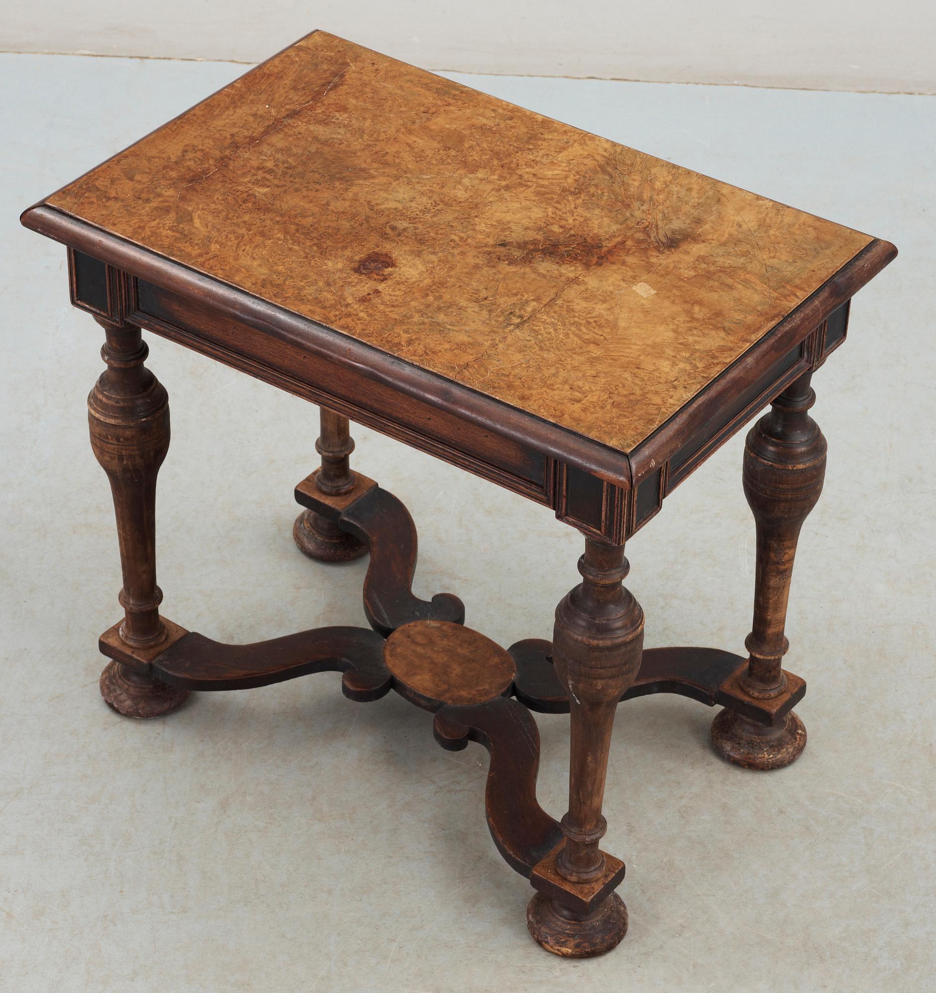 BORD, barockstil, 1800-talets slut.