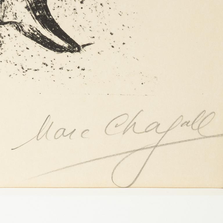 Marc Chagall, lithograph. Signed and numbered 6/40.