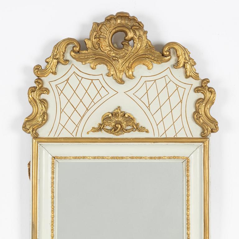 A neo rococo mirror, second half of the 19th century.