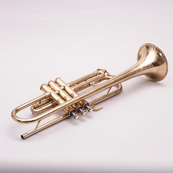TRUMPET, mässing, Oxford Amati-Kraslice, numrerad 554404. 1900-tal.