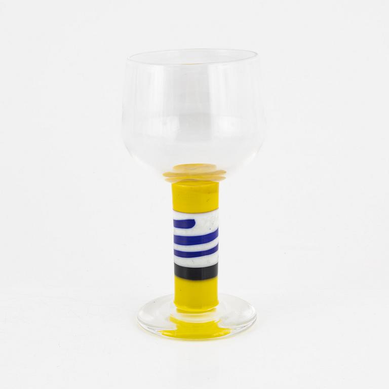 Gunnar Cyrén,  a 'Popglas' goblet from Orrefors 1967.
