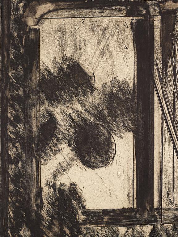 Howard Hodgkin, etsning. Signerad och numrerad 96/100. Daterad -79.