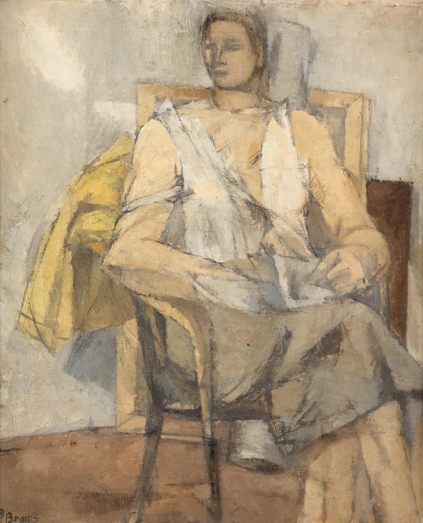 Birgit Broms, Seated model.