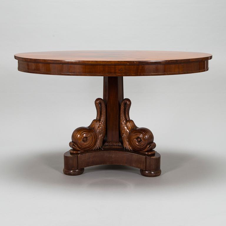 Pöytä, myöhäisempire, 1820-30-luku.