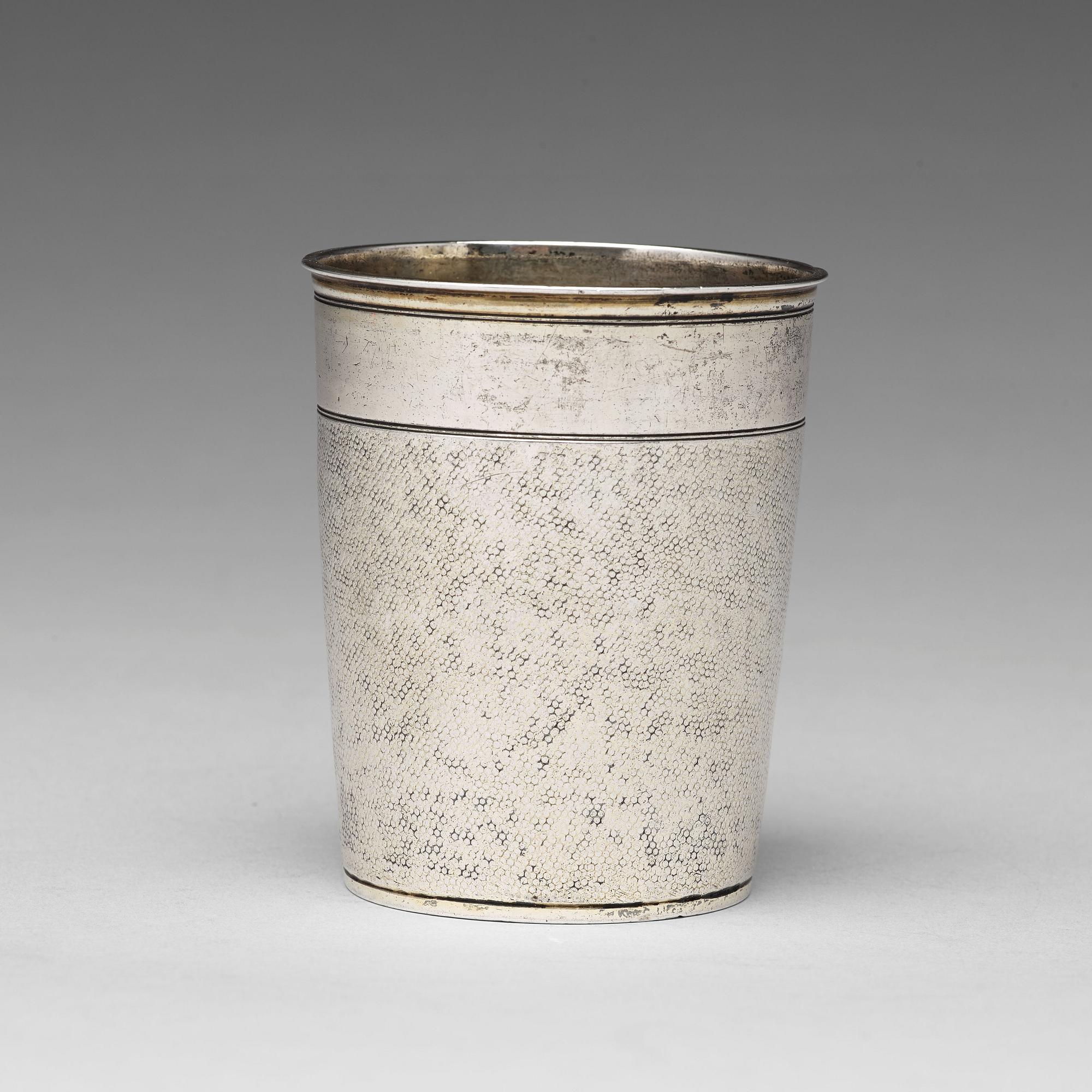 Thomas Ringler, bägare, sk ormskinnsbägare, silver, Nürnberg (1661-1704).