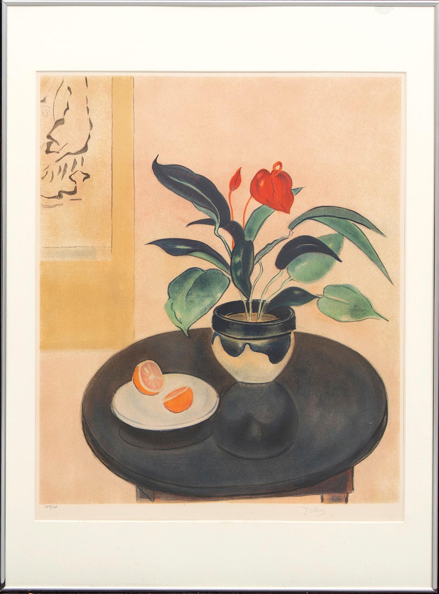Einar Jolin, color lithograph, signed 209/360.