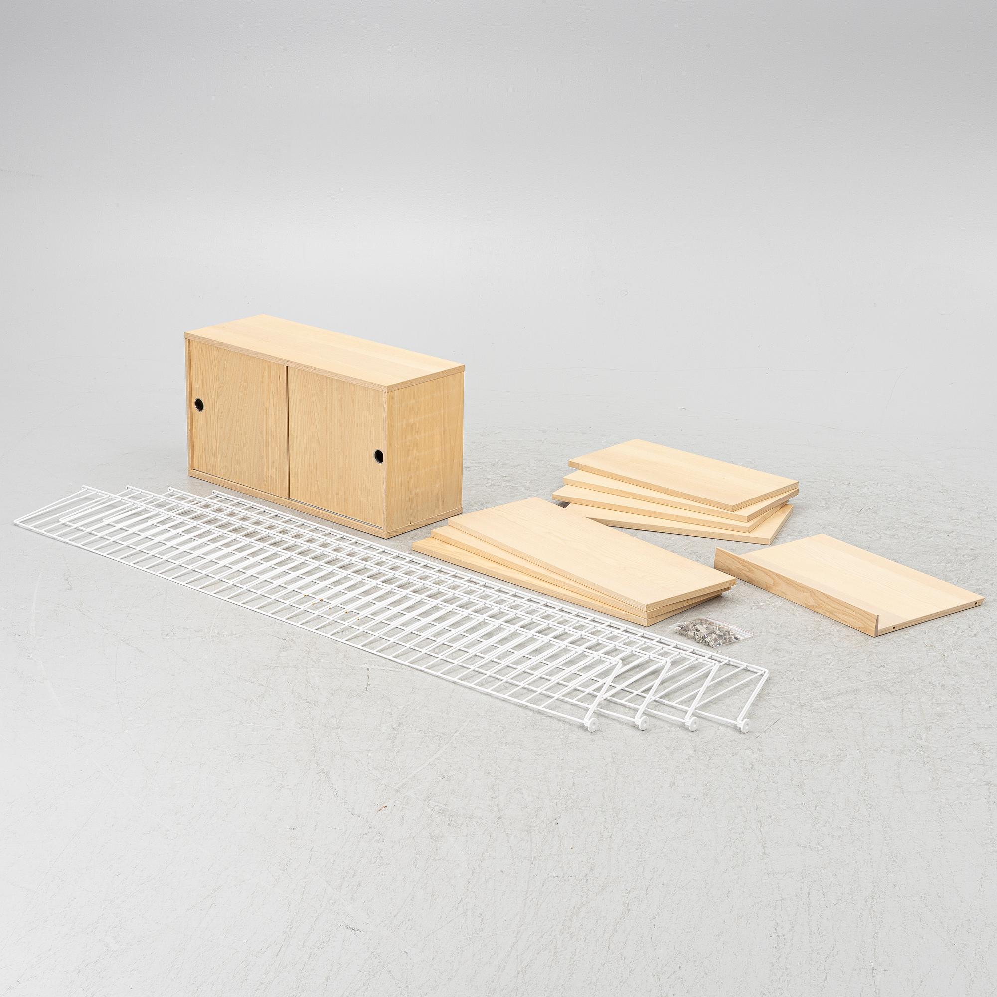 Nisse & Kajsa Strinning, a 'String' shelving system, contemporary.