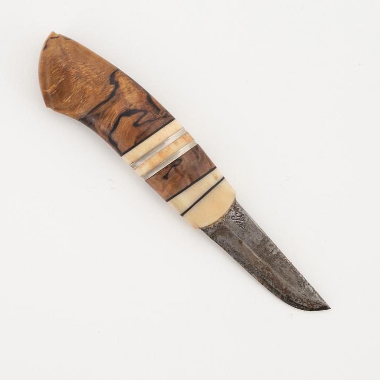Torbjörn "Tobbe" Lundström, kniv, Åre, monogramsignerad.