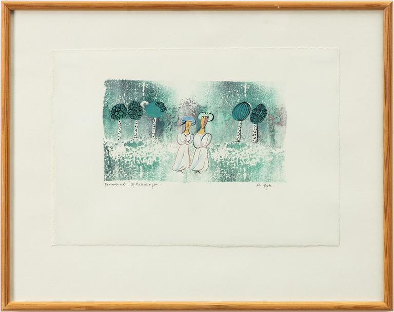 Madeleine Pyk, "Promenad i björkskogen".