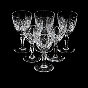 VITVINSGLAS, 17 st, Sverige, 1900-talets andra hälft.