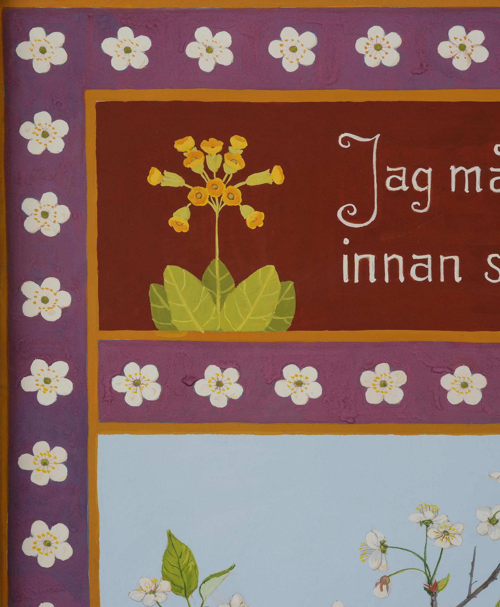 Stina Sunesson, "Jag målar våren" (I paint the spring).