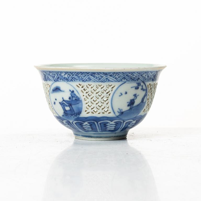 Skål, 'Hatcher cargo', porslin, Kina, Transition, 1600-tal.