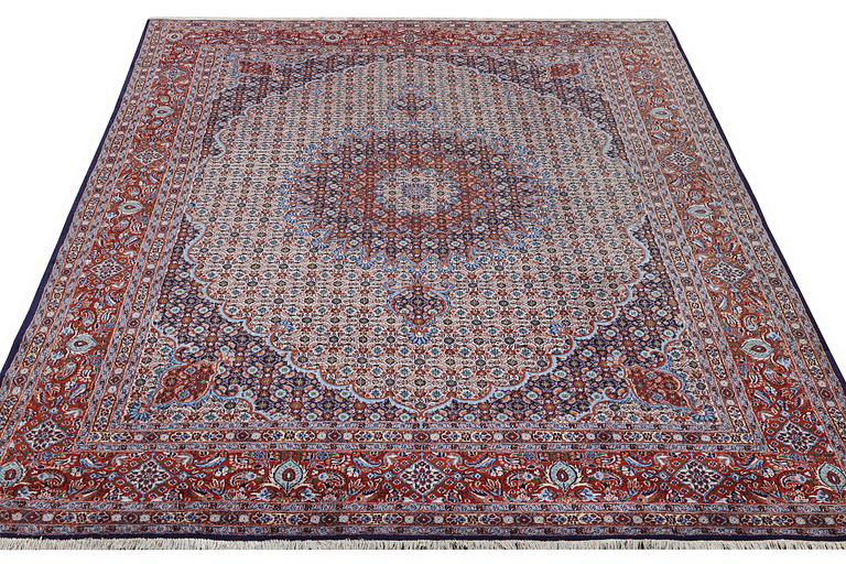 A carpet, Moud, ca 360 x 248 cm.