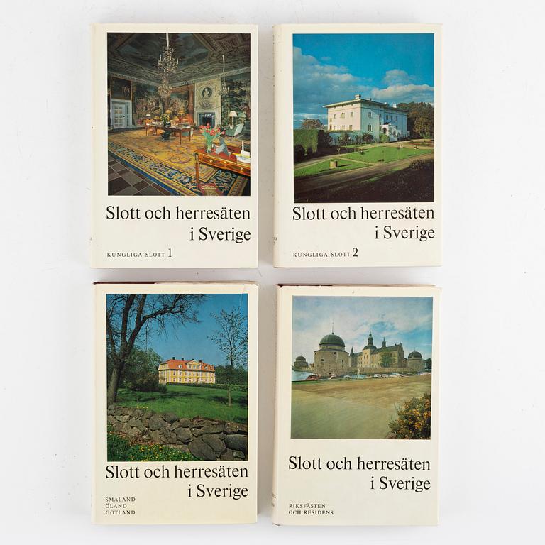 "Swedish Castles and Manor Houses", 18 volumes, Allhems Förlag, Malmö.