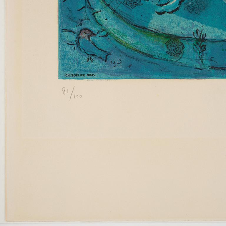Marc Chagall, after, "La Lutte de Jacob et de L'Ange".