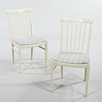 STOLAR, ett par, "Herrgården", Carl Malmsten, Åfors Möbelfabrik, 1900-talets andra hälft.