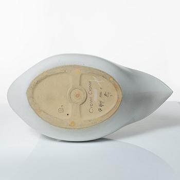 Paul Hoff, a stoneware sculpture of a swan, "Cyngus Cyngus", Gustavsbergs STudio, Sweden, 1986.