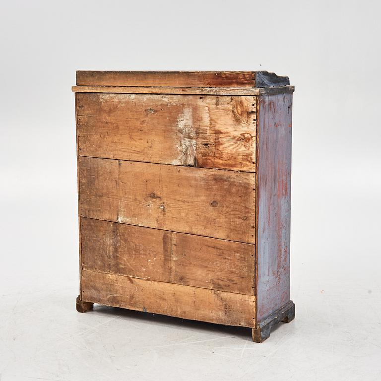 A painted cabinet, 19th Century.