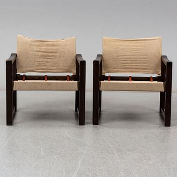 A pair of 'Diana' easy chairs, Karin Mobring, IKEA, designed 1972.